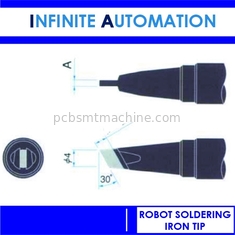 P10DCN-R P15DCN-R High Purity Copper Robot Soldering Iron Tip 1mm 1.5mm