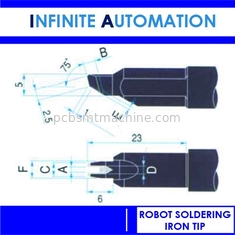 Copper Cross Bit Robot Soldering Iron Tip P6V08-18 P1V08-18  P1V10-20