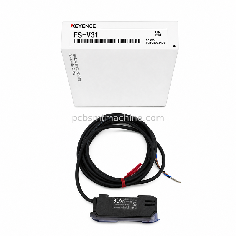 Keyence FS-V31 Digital Fiber Optic Amplifier | 33μs High-Speed NPN Industrial Fiber Sensor for SMT PCB Assembly