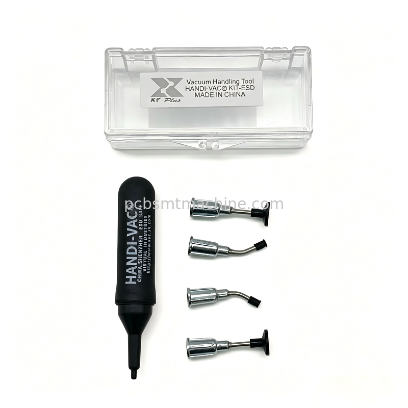 ESD Safe Manual Power-Free Vacuum Suction Pen with Multi-Size Cups for SMT Handling