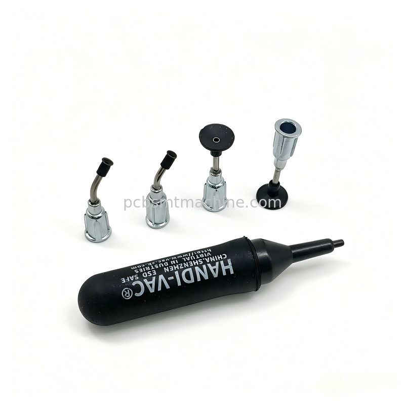 ESD Safe Manual Power-Free Vacuum Suction Pen with Multi-Size Cups for SMT Handling