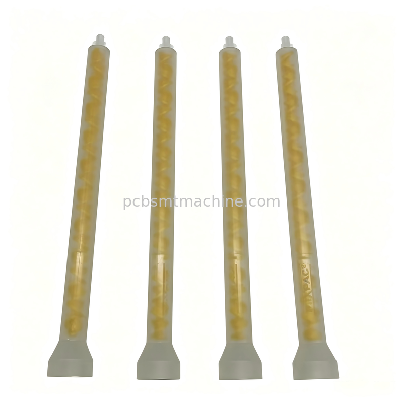 MIXPAC MS08-19-R 19-element Yellow POM Static Mixer for SMT PCB Dispensing with 1500PSI Pressure