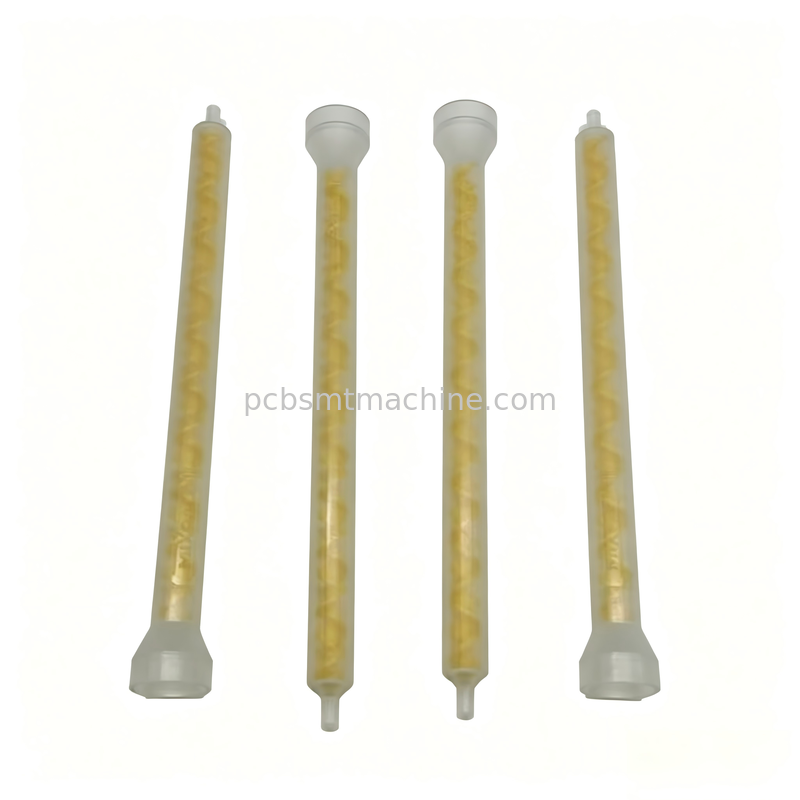 MIXPAC MS08-19-R 19-element Yellow POM Static Mixer for SMT PCB Dispensing with 1500PSI Pressure