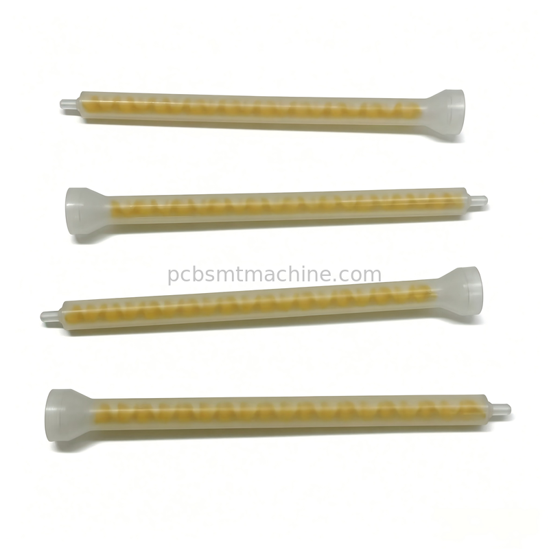 MIXPAC MS08-19-R 19-element Yellow POM Static Mixer for SMT PCB Dispensing with 1500PSI Pressure