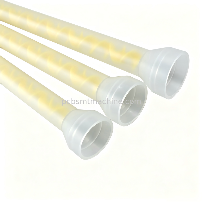 MIXPAC MS08-19-R 19-element Yellow POM Static Mixer for SMT PCB Dispensing with 1500PSI Pressure