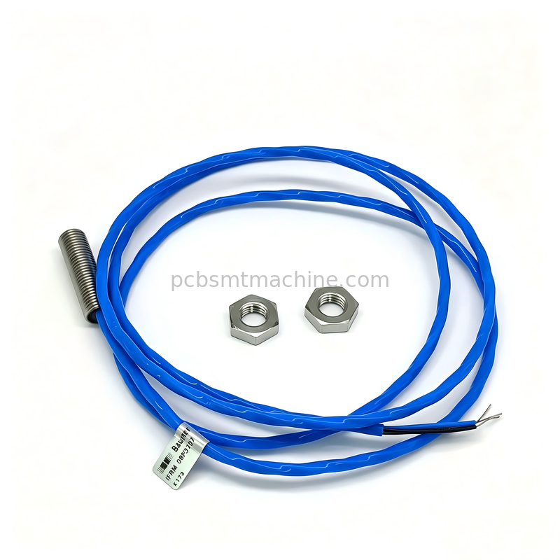 Baumer IFRM08P3707 M8 Flush Mount Inductive Proximity Sensor with PNP NO Output and Stainless Steel IP67 Housing