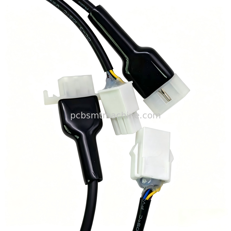 Panasonic NPM V3 16 Nozzle Head Coiled Spring Retractable Signal Wire Assembly with Multi-Branch Design and Shielded Wire
