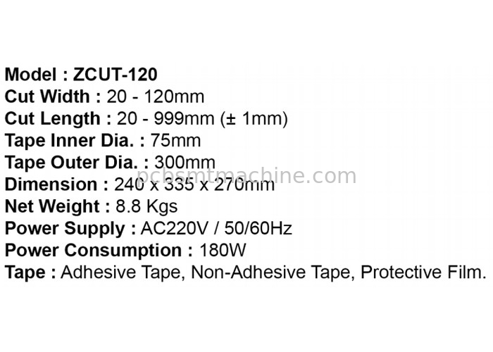 ZCUT-120 Heavy Duty Automatic Tape Dispenser Machine For XL Size Adhesive Tapes