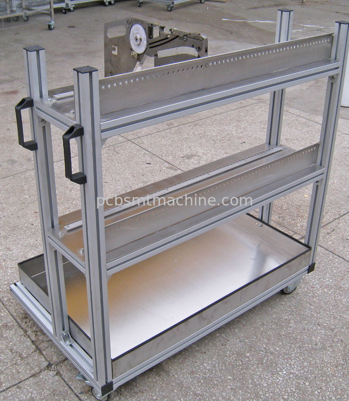 Durable (2) dual-layer CP SERIES (with BOX) Feeder Cart for Samsung CP Series Tape Feeder Units