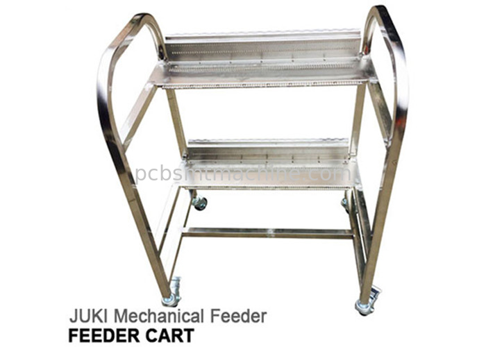 Durable and best quality 2 layers 40 slots JUKI Mechanical Feeder Cart, dimension of L800*W600*H1080MM and weighs 31Kgs.
