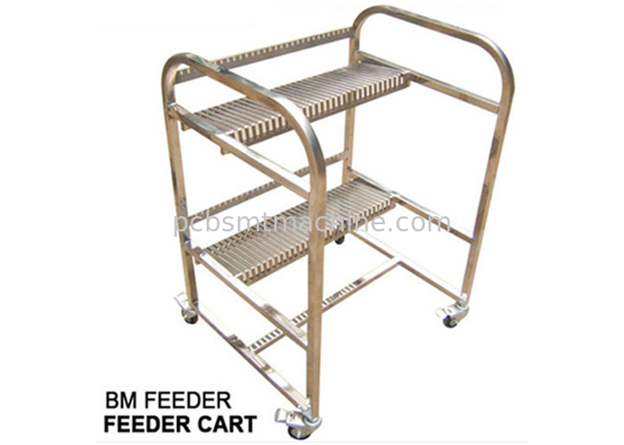 Heavy-duty Stainless Steel PANASONIC BM Feeder Cart without Reel Holder, 2 layers and 30 feeder slots, L870*W700*H1100MM