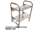 Durable stainless steel Siemens D SERIES Feeder Cart with 2 layers and 25 feeder slots storage capacity per layer